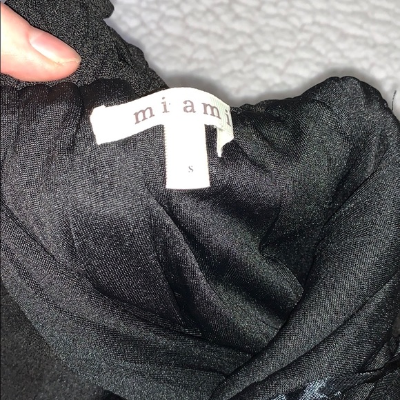 black mid-length skirt - Picture 3 of 4